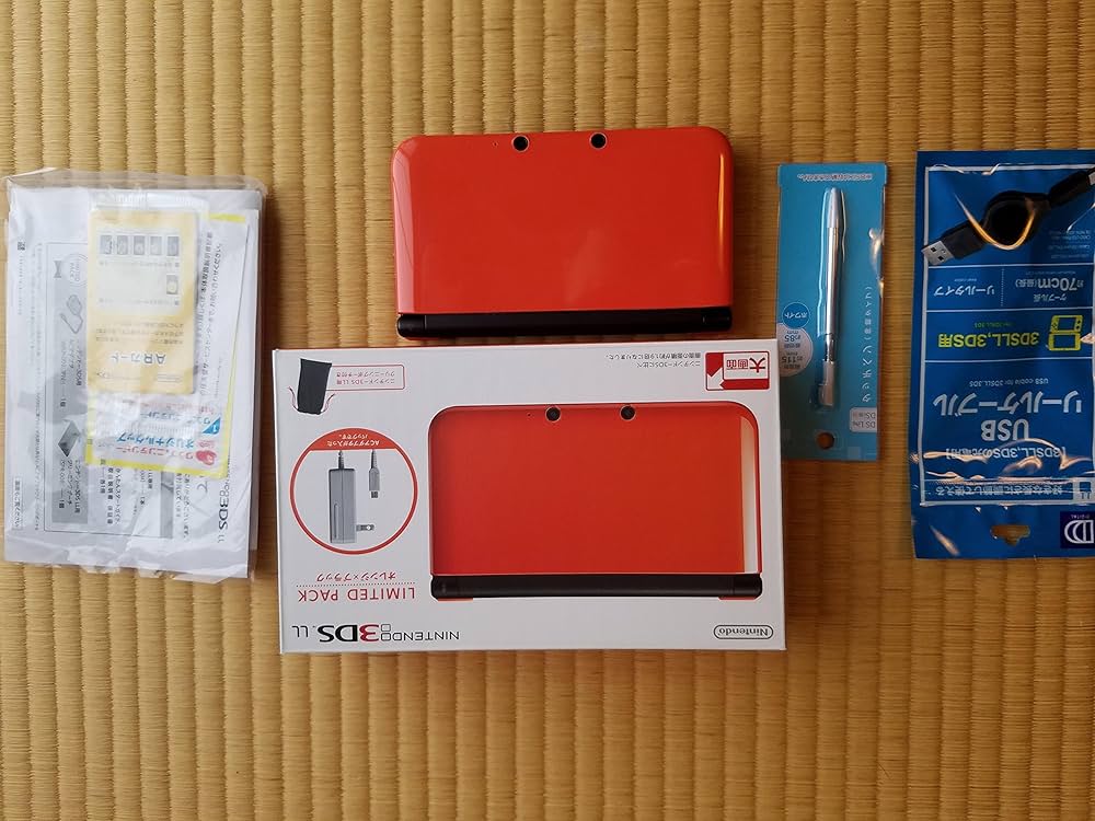 3dsll オレンジ　新品未使用 ニンテンドー3DS LL リミテッドパック オレンジXブラック : ぽ